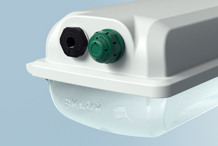 Ex LED Langfeldleuchte EXLUX PRO Klimastutzen Ex LED Langfeldleuchte EXLUX PRO Klimastutzen R. STAHL