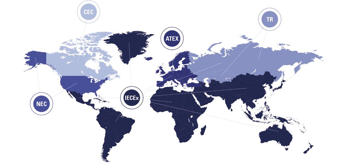 Ex Internationale Zertifizierte Systeme R. STAHL Ex Internationale Zertifizierte Systeme Map R. STAHL