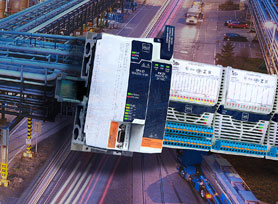 Ex Remote IO Interfache Technologie R. STAHL Ex Remote IO vor Industriehintergrund R. STAHL