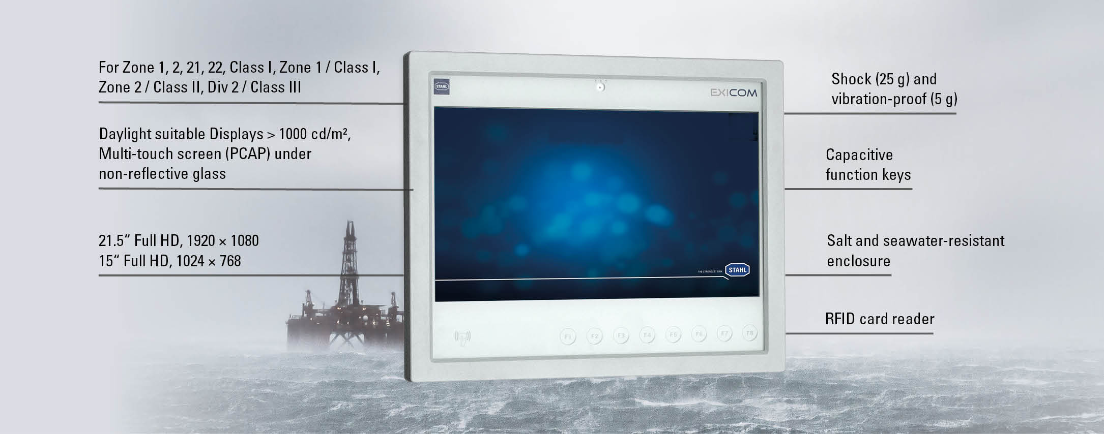 Ex Explosion-proof SHARK-HMIs Extreme Shock Resistent R. STAHL Ex Explosion-proof SHARK-HMIs Extreme Shock Resistent R. STAHL